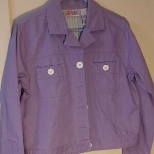 Vintage 90s Bill Blass Purple Jeans with Matching Jacket,pants size 6 , jacket M